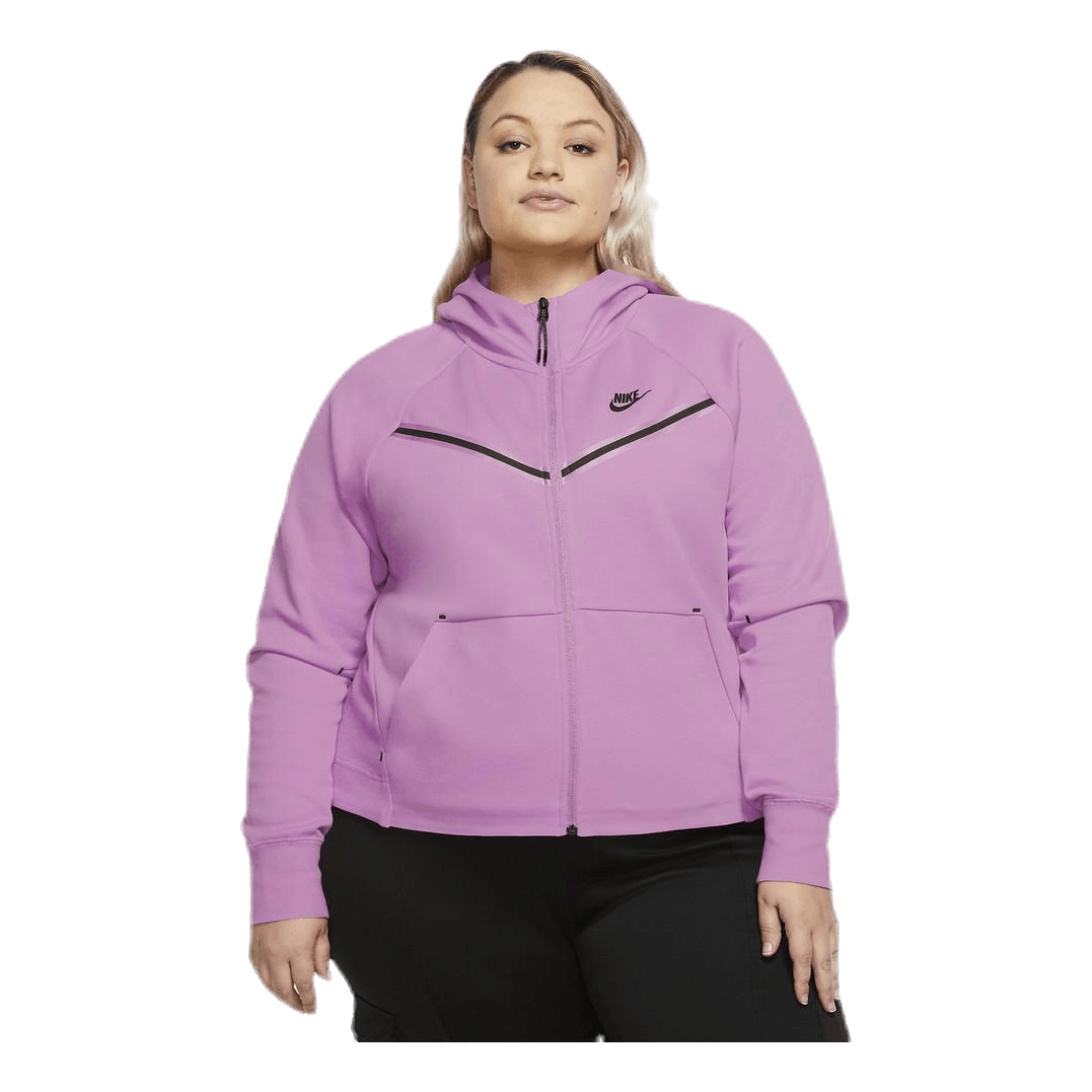 Nike Nsw Tch Flc Wr Hoody Fz Plus Pink 3 Nike Nsw Tch Flc Wr Hoody Fz Plus Pink