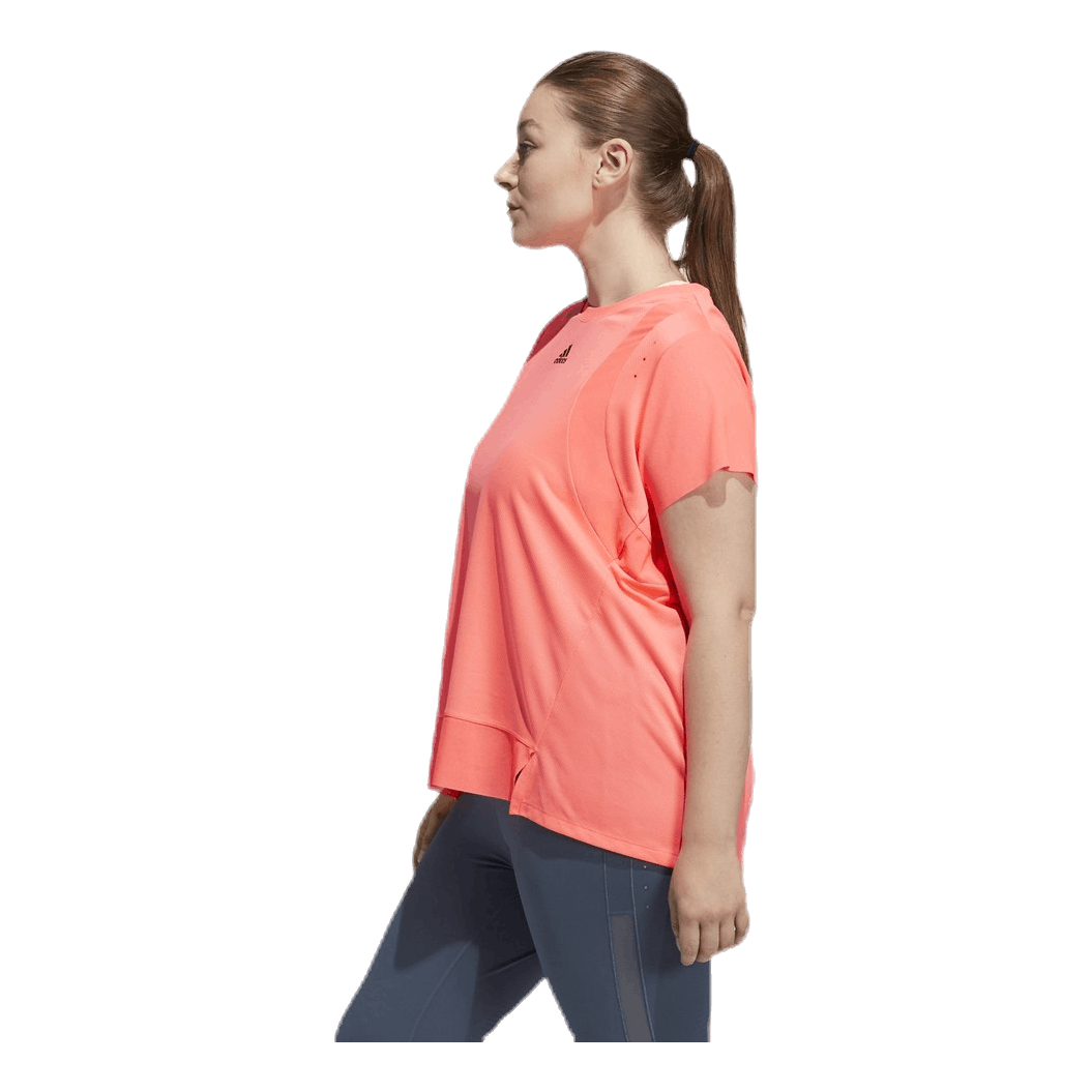 ADIDAS Heat Ready Tee Plus Pink 4 ADIDAS Heat Ready Tee Plus Pink - Image 2