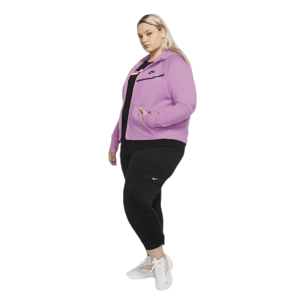 Nike Nsw Tch Flc Wr Hoody Fz Plus Pink 5 Nike Nsw Tch Flc Wr Hoody Fz Plus Pink - Image 3