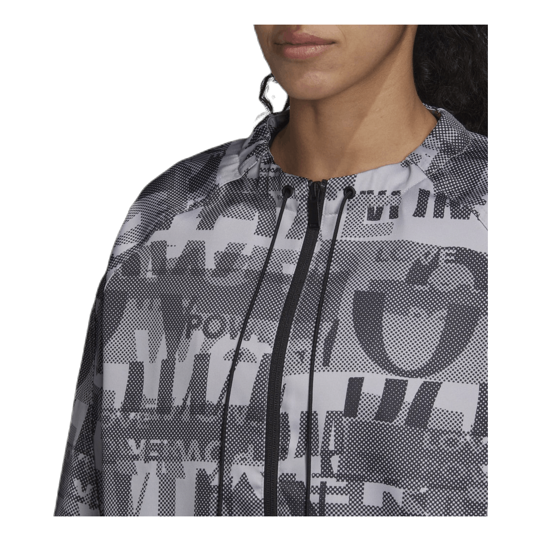 ADIDAS Cover Up Jacket Black/Grey 8 ADIDAS Cover Up Jacket Black/Grey - Image 6