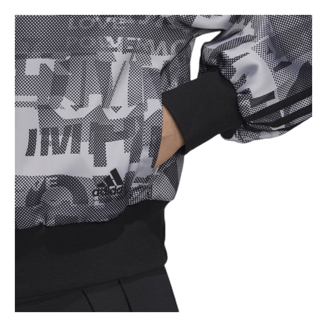 ADIDAS Cover Up Jacket Black/Grey 9 ADIDAS Cover Up Jacket Black/Grey - Image 7