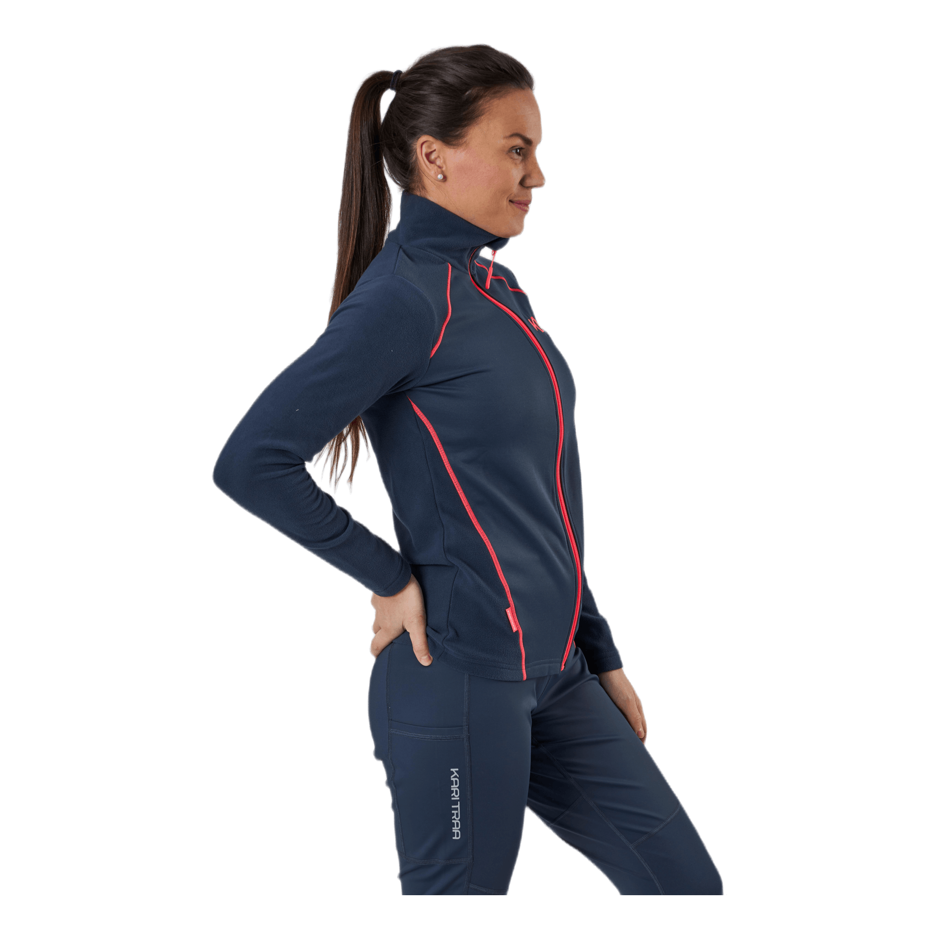 Kari Traa Kari Full Zip Shirt Fleece Blue 4 Kari Traa Kari Full Zip Shirt Fleece Blue - Image 2