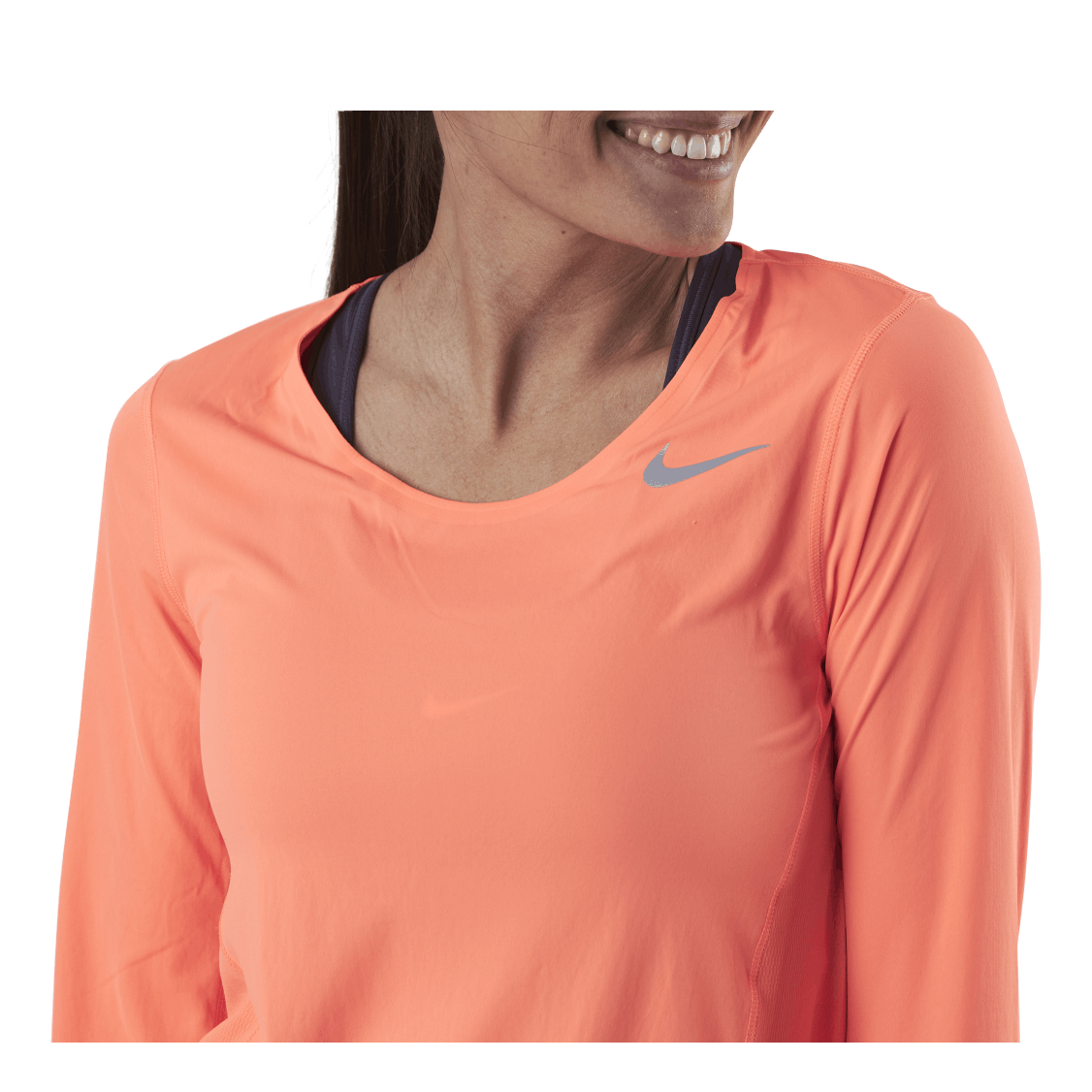 Nike City Sleek LS Orange/Silver 6 Nike City Sleek LS Orange/Silver - Image 4