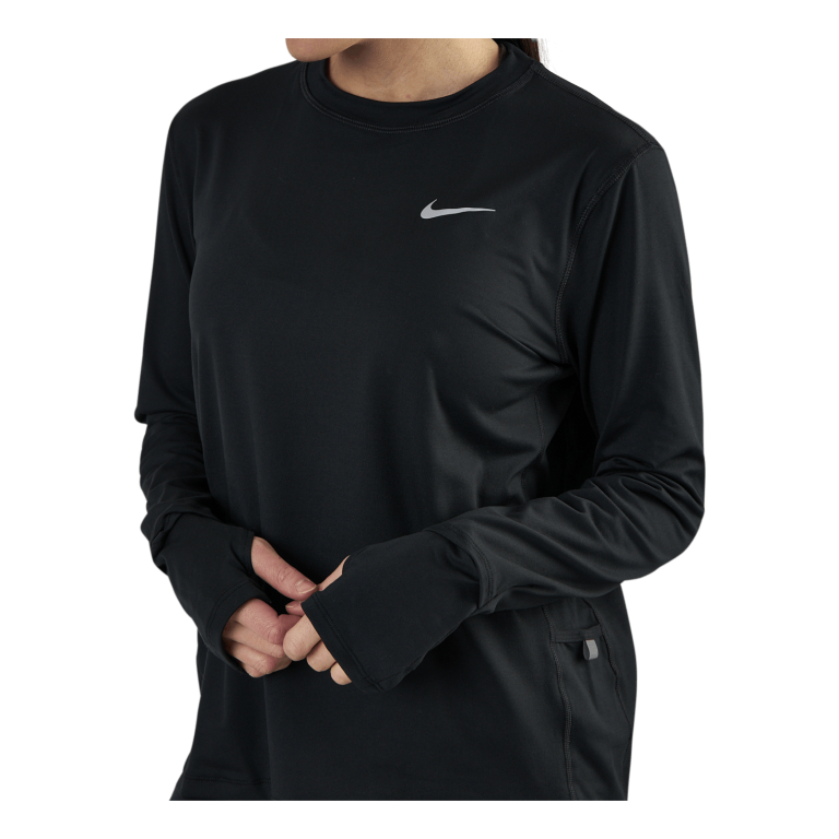 Nike Dri-FIT Element Women's Running Crew BLACK/REFLECTIVE SILV 3 Nike Dri-FIT Element Women's Running Crew BLACK/REFLECTIVE SILV