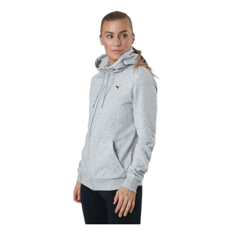 Puma Essential Small Logo Full-Zip Hoodie Tr Grey 3 Puma Essential Small Logo Full-Zip Hoodie Tr Grey