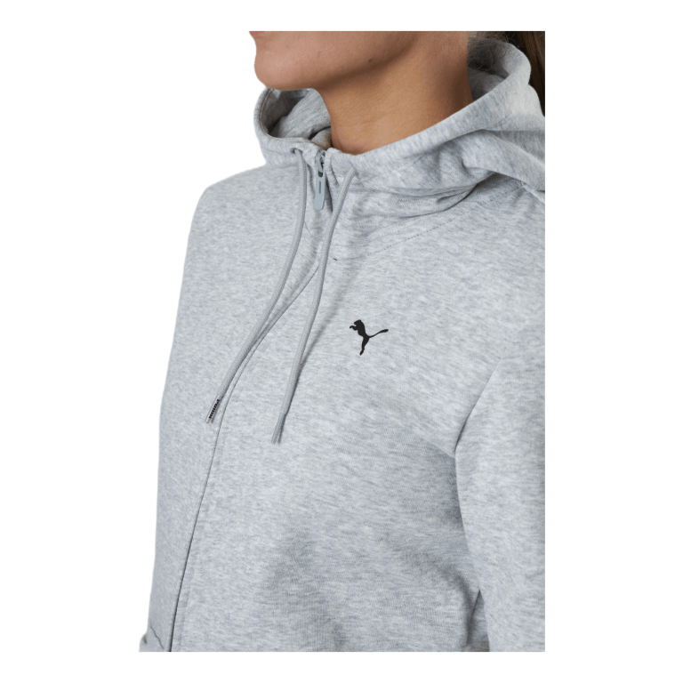 Puma Essential Small Logo Full-Zip Hoodie Tr Grey 6 Puma Essential Small Logo Full-Zip Hoodie Tr Grey - Image 4