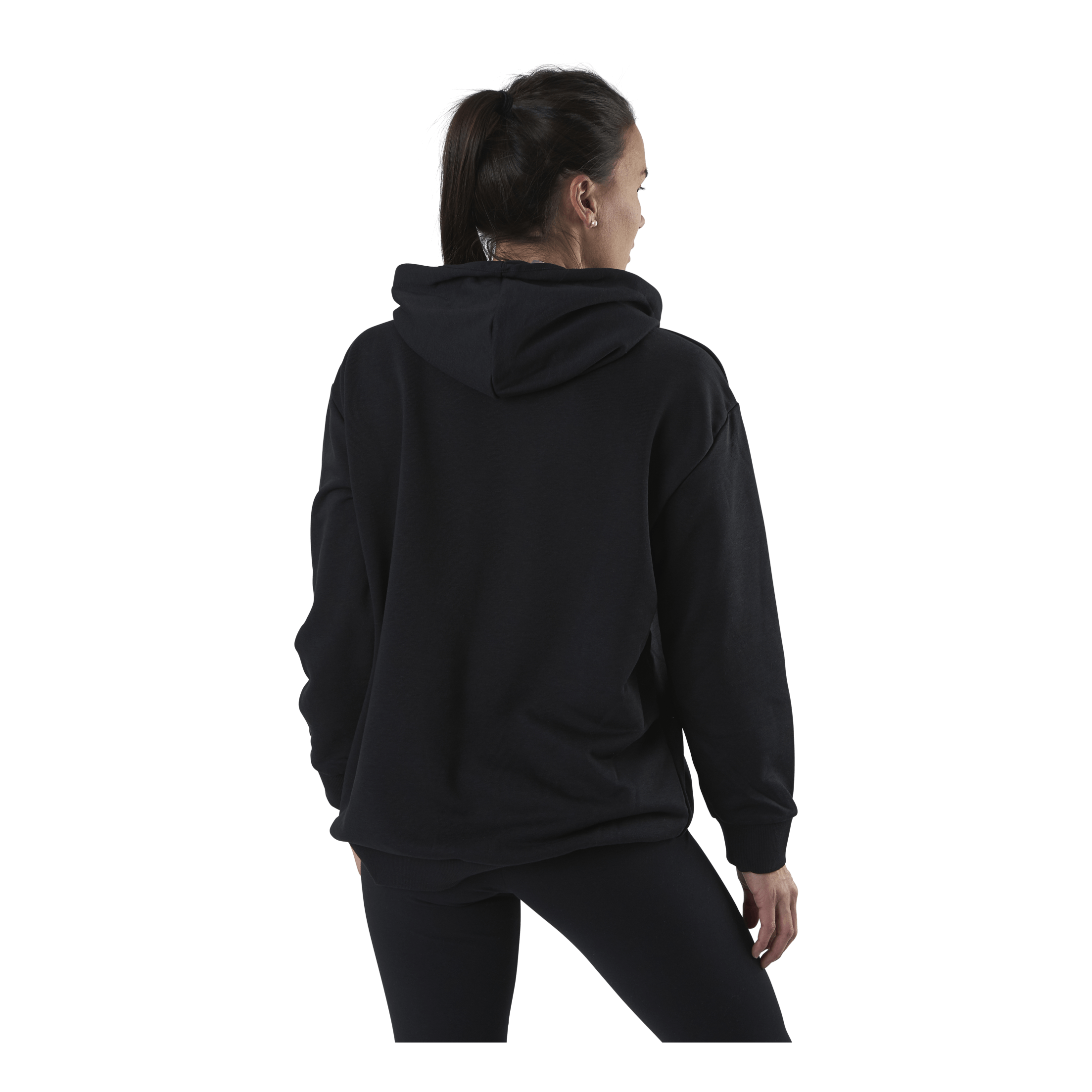 ADIDAS Essentials Oversized Hoodie Black / White 5 ADIDAS Essentials Oversized Hoodie Black / White - Image 3
