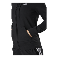ADIDAS Essentials Full-Zip Hoodie Black / White -Takit Myyntikauppa 09450 94 005