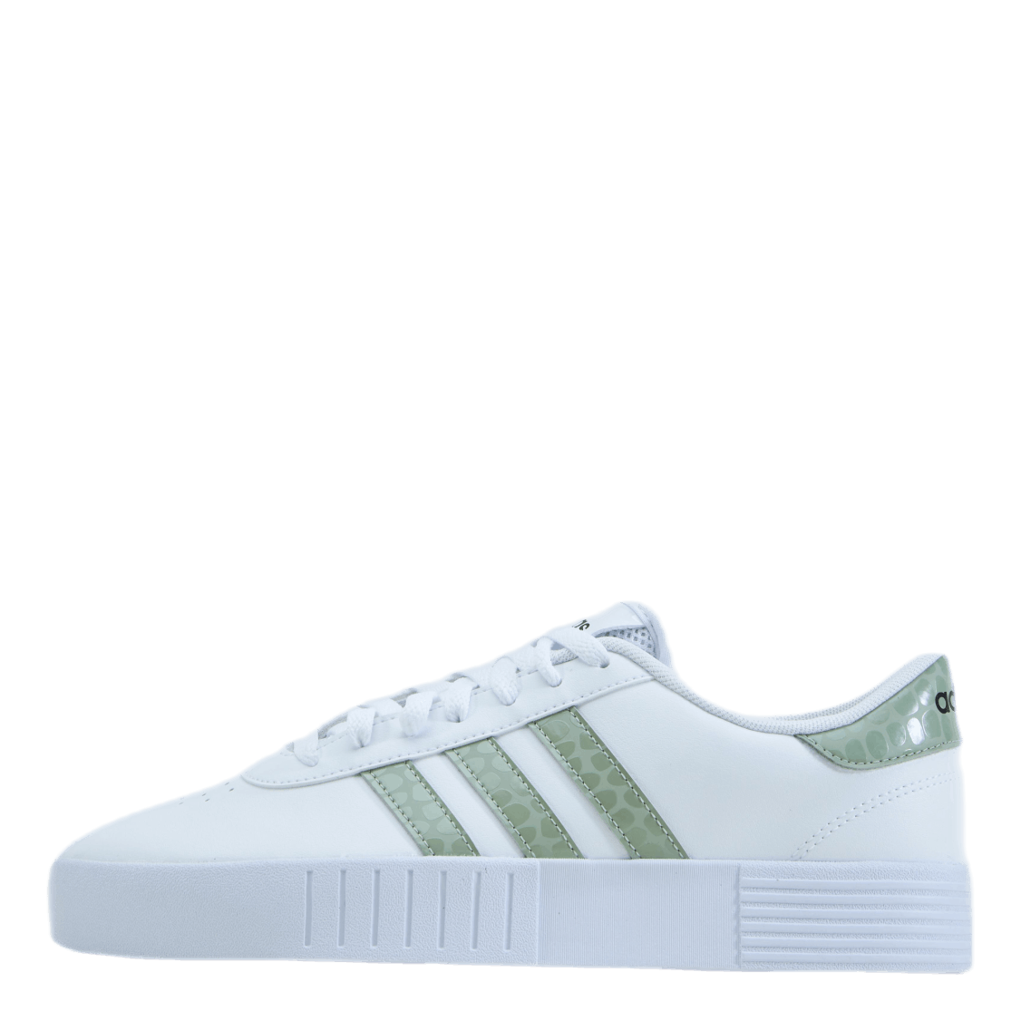 ADIDAS Court Bold Cloud White / Halo Green / Grey Two 3 ADIDAS Court Bold Cloud White / Halo Green / Grey Two