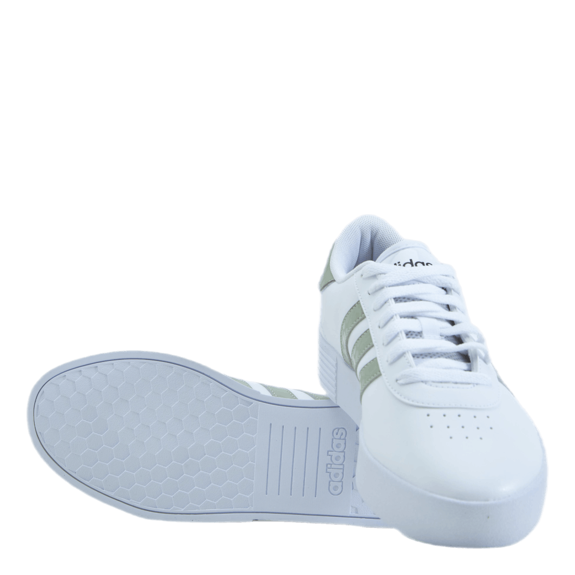 ADIDAS Court Bold Cloud White / Halo Green / Grey Two 9 ADIDAS Court Bold Cloud White / Halo Green / Grey Two - Image 7