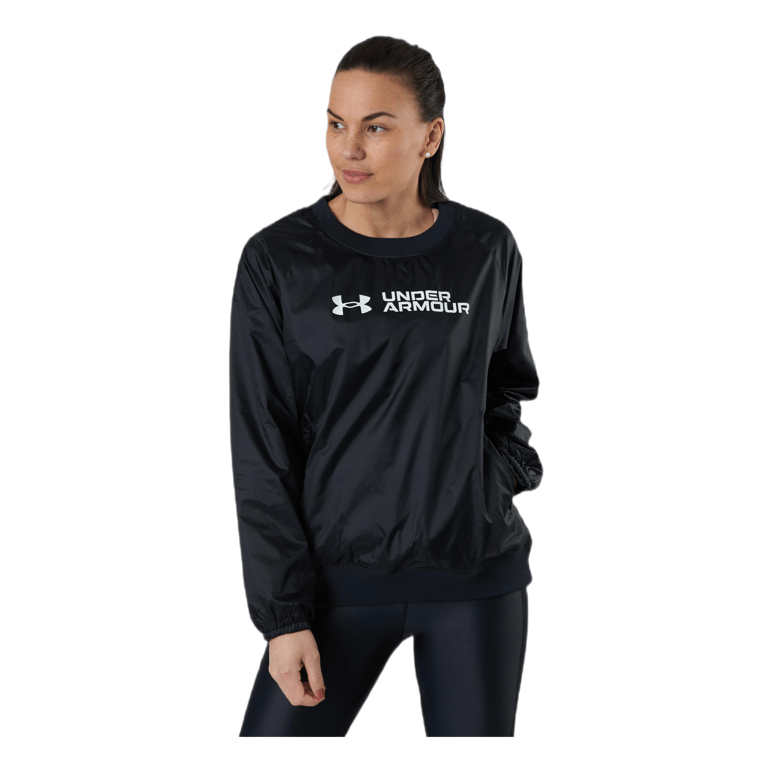 Under Armour Recover Woven Shine Crew Black 3 Under Armour Recover Woven Shine Crew Black