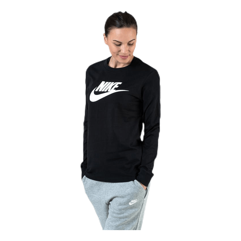 Nike Nsw Ls Sweater White/Black 4 Nike Nsw Ls Sweater White/Black - Image 2