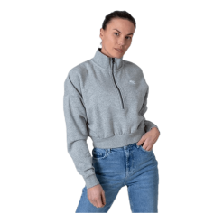 Nike Nsw Essential Flc Crop Hz White/Grey