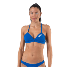 Arena Solid Tie Back Top Blue