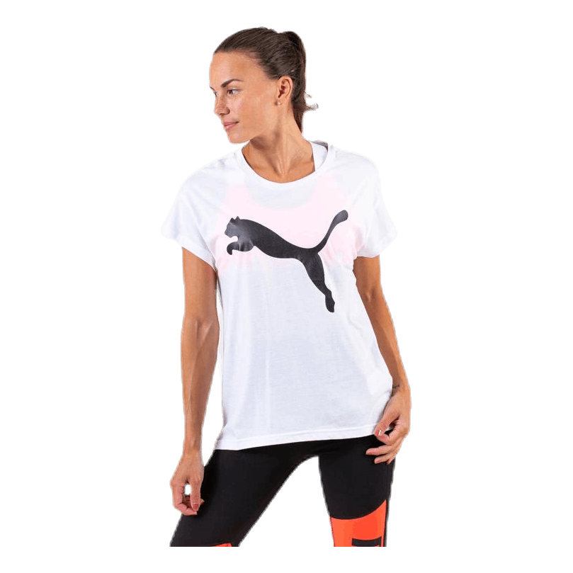 Puma Active Logo Tee White/Black 7 Puma Active Logo Tee White/Black - Image 5