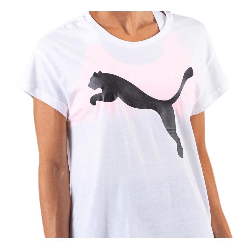 Puma Active Logo Tee White/Black 8 Puma Active Logo Tee White/Black - Image 6