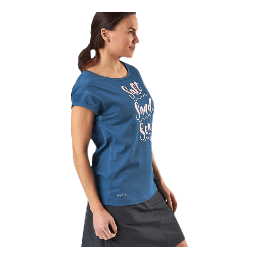 Jack Wolfskin Salt Sand Sea Tee Blue 4 Jack Wolfskin Salt Sand Sea Tee Blue - Image 2