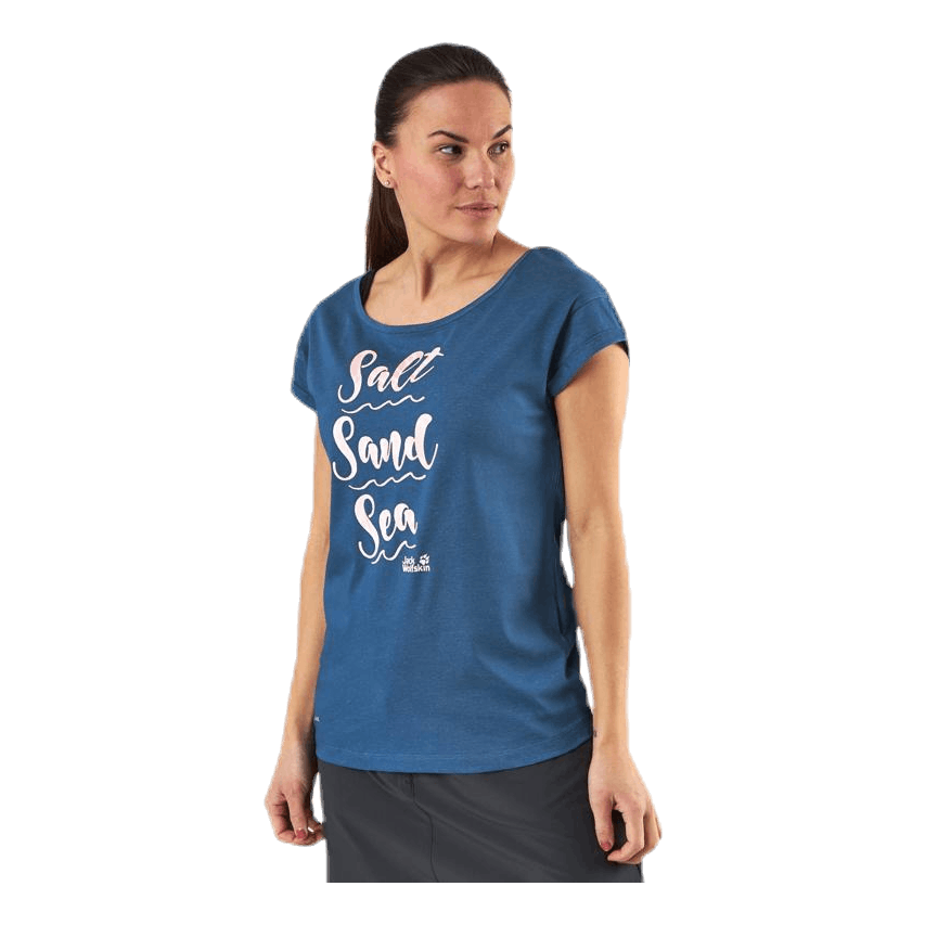 Jack Wolfskin Salt Sand Sea Tee Blue 6 Jack Wolfskin Salt Sand Sea Tee Blue - Image 4