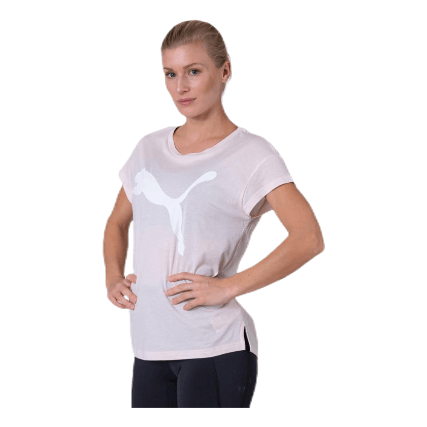 Puma Active Logo Tee Pink 3 Puma Active Logo Tee Pink