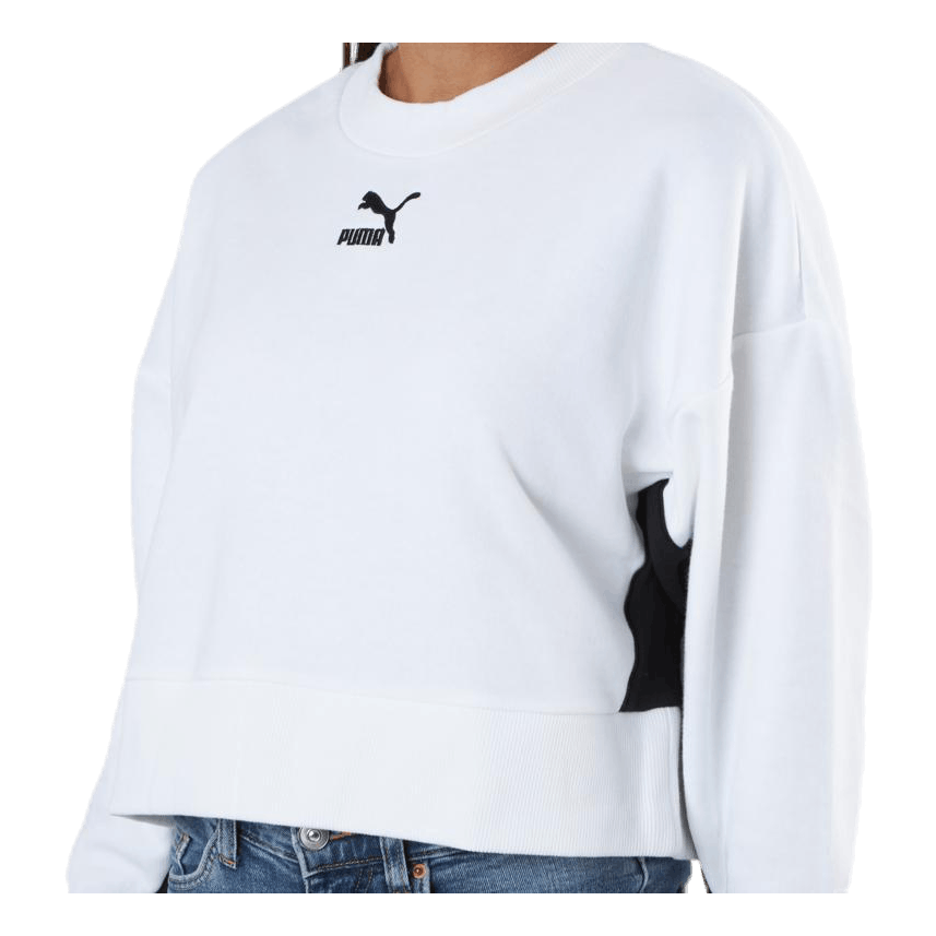 Puma Classics Cropped Crew White 6 Puma Classics Cropped Crew White - Image 4