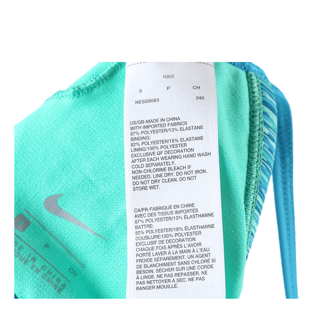 Nike Swim Keyhole Sport Top Green 6 Nike Swim Keyhole Sport Top Green - Image 4