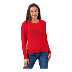 ONLY Geena Xo L/S Pullover Knt Red