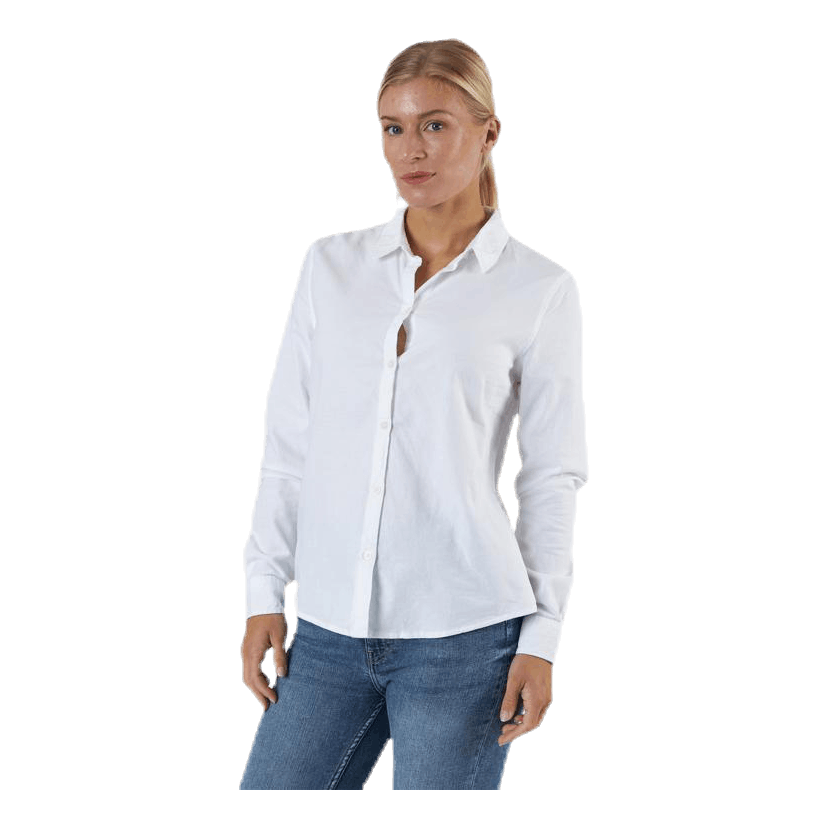 Pieces Irena Ls Oxford Shirt White 4 Pieces Irena Ls Oxford Shirt White - Image 2