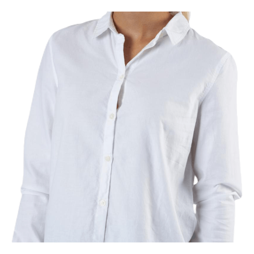 Pieces Irena Ls Oxford Shirt White 6 Pieces Irena Ls Oxford Shirt White - Image 4
