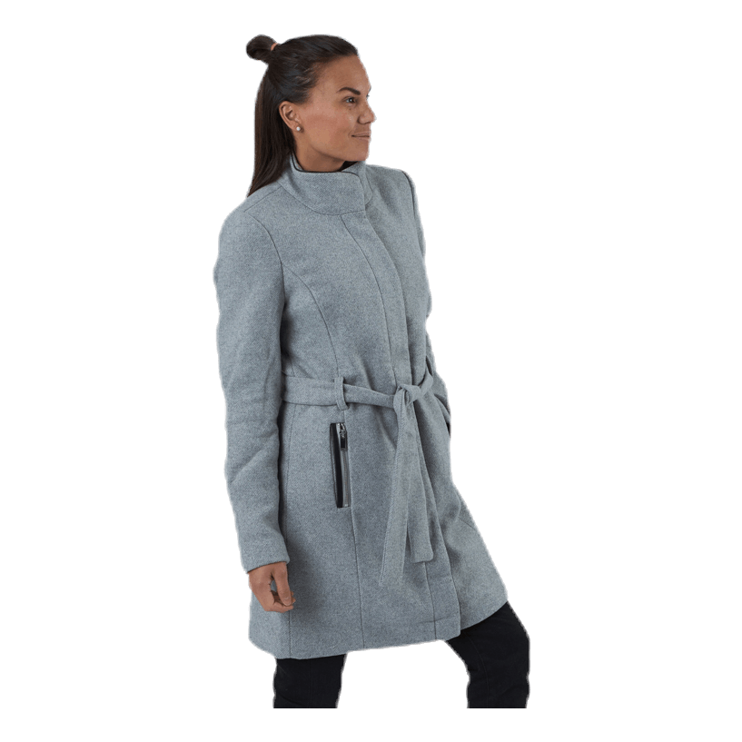 ONLY Michigan Wool Coat Otw Grey 4 ONLY Michigan Wool Coat Otw Grey - Image 2