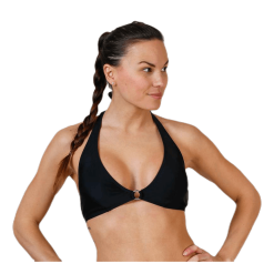 Pieces Belin Bikini Halterneck Bra Black