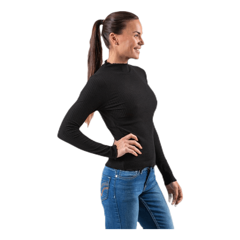 ONLY Emma L/S High Neck Top Jrs Black 4 ONLY Emma L/S High Neck Top Jrs Black - Image 2