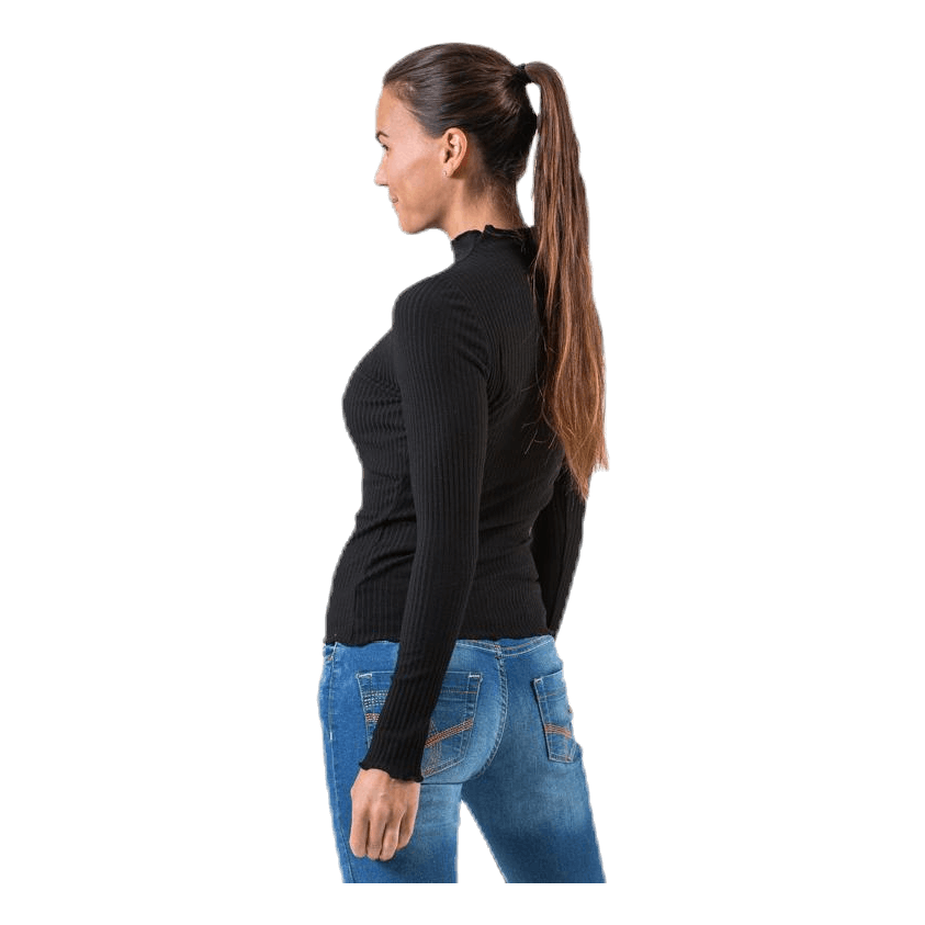 ONLY Emma L/S High Neck Top Jrs Black 6 ONLY Emma L/S High Neck Top Jrs Black - Image 4
