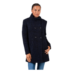 ONLY Sophia Wool Boucle Coat Blue