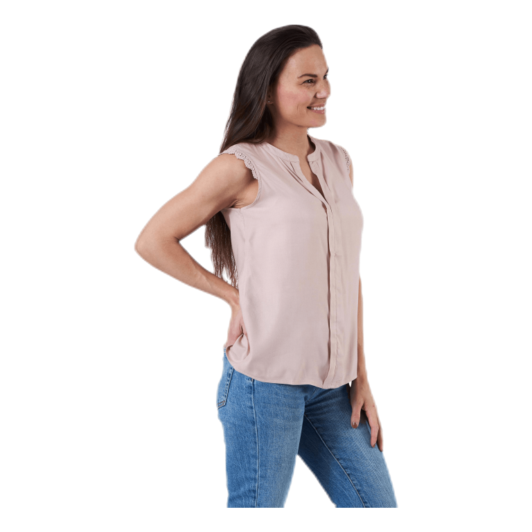 ONLY Kimmi S/L Top Wvn Pink 4 ONLY Kimmi S/L Top Wvn Pink - Image 2