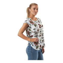 ONLY Vic Ss Aop Top Wvn White -Takit Myyntikauppa 5713779358900 004 815e44e30b8742538f3c34efab481d30