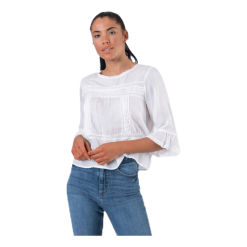 ONLY Anemone 3/4 Flaired Top White -Takit Myyntikauppa 5714491396089 004 1b75f5fb7fa24b40855cdbc2b46b9413