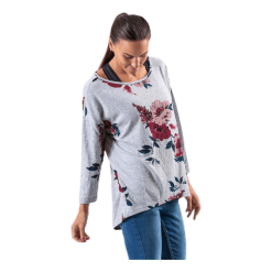 ONLY Elcos 4/5 Aop Top Jrs Grey