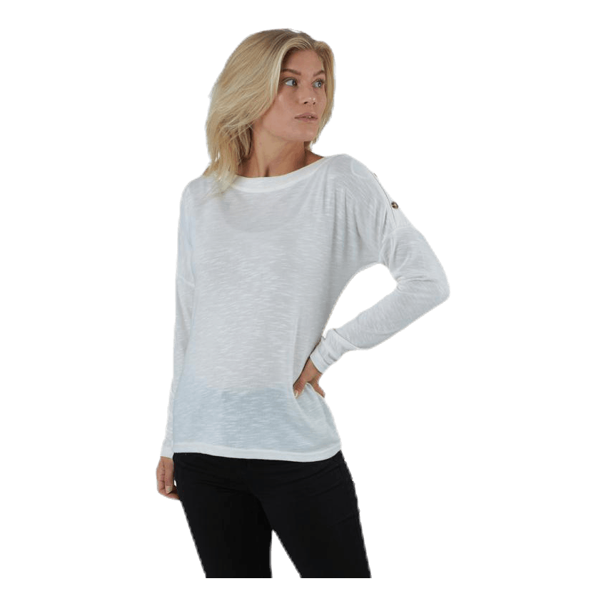 Pieces Nollie Ls O-Neck Top White 4 Pieces Nollie Ls O-Neck Top White - Image 2