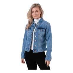 Pieces Lou L/S Denim Jacket Blue