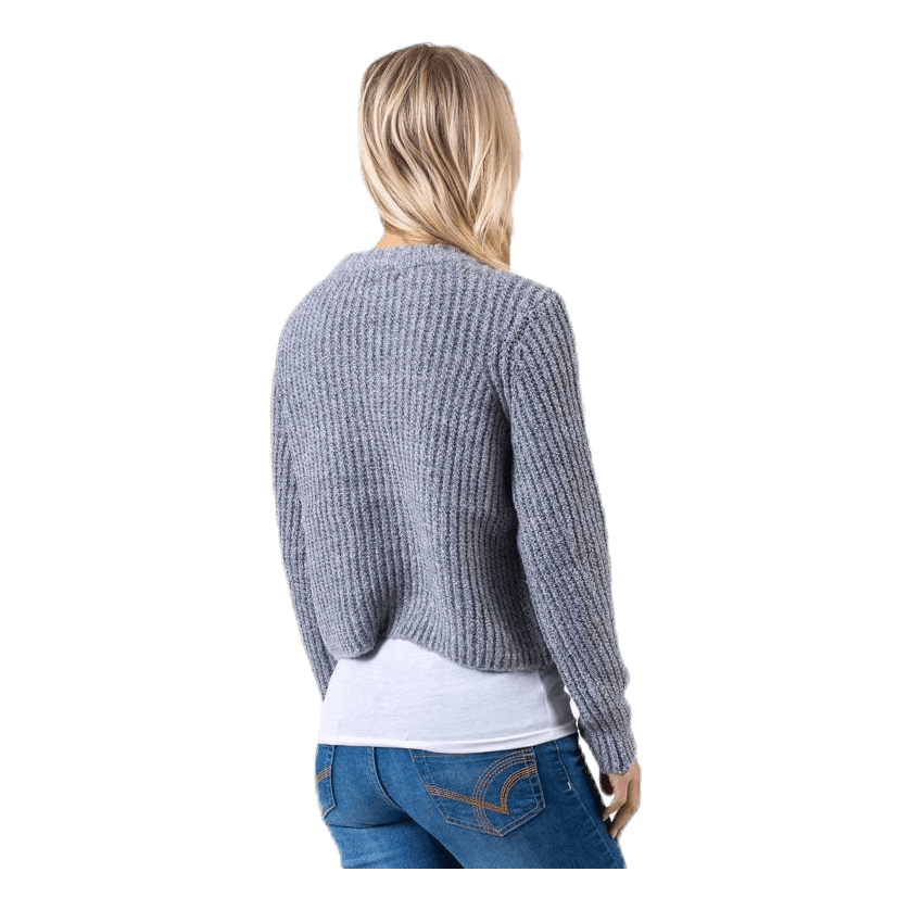 ONLY Fiona L/S Pullover Knt Grey 6 ONLY Fiona L/S Pullover Knt Grey - Image 4