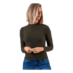 ONLY Emma L/S High Neck Top Jrs Green