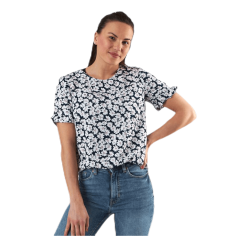 Pieces Amice Ss Top Blue