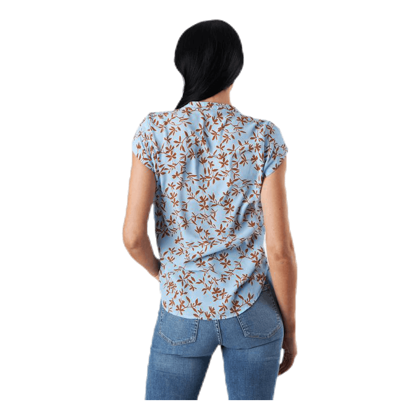 ONLY Alma Poly S/S Top Aop Blue 4 ONLY Alma Poly S/S Top Aop Blue - Image 2