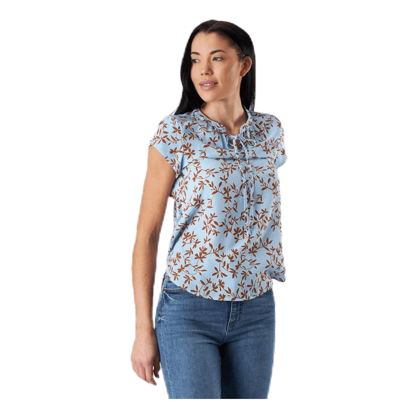 ONLY Alma Poly S/S Top Aop Blue 5 ONLY Alma Poly S/S Top Aop Blue - Image 3