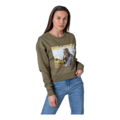 ONLY Ziggy L/S O-Neck Box Swt Green