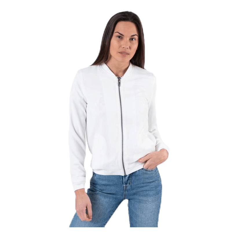 ONLY Nova Lux Bomber Jacket Solid 8 White 3 ONLY Nova Lux Bomber Jacket Solid 8 White
