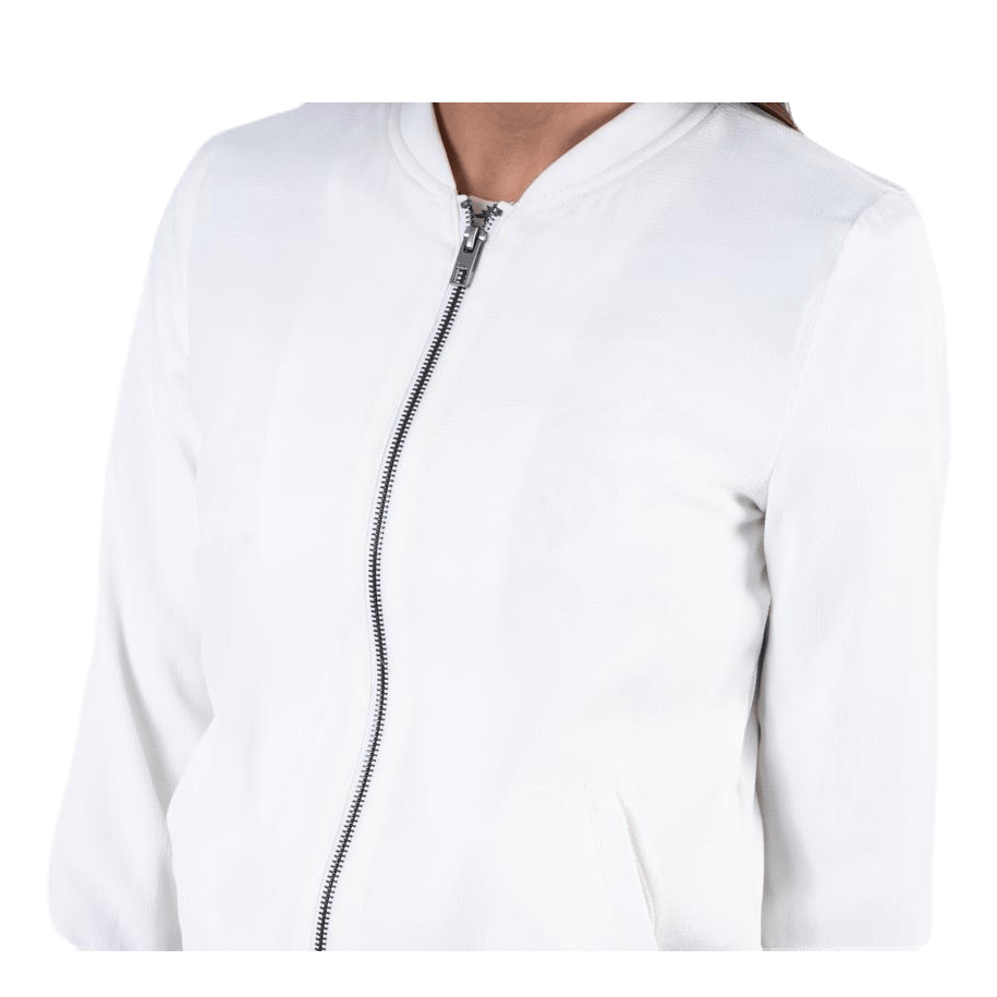 ONLY Nova Lux Bomber Jacket Solid 8 White 7 ONLY Nova Lux Bomber Jacket Solid 8 White - Image 5