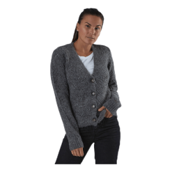 Pieces Bibi Ls Knit Cardigan Grey