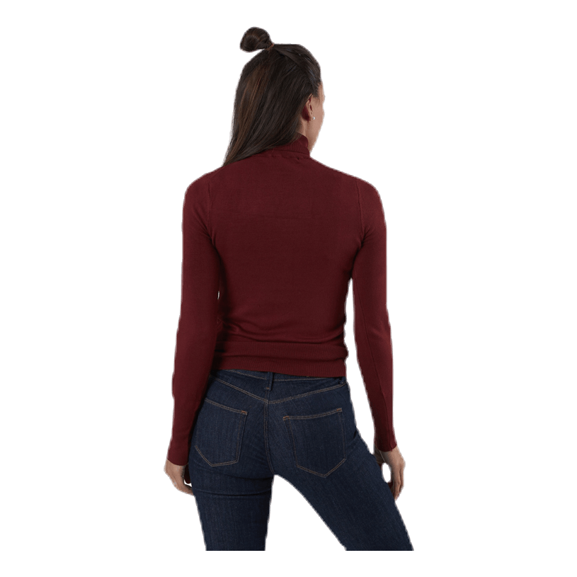 ONLY Venice L/S Rollneck Pullover Knt Red 5 ONLY Venice L/S Rollneck Pullover Knt Red - Image 3