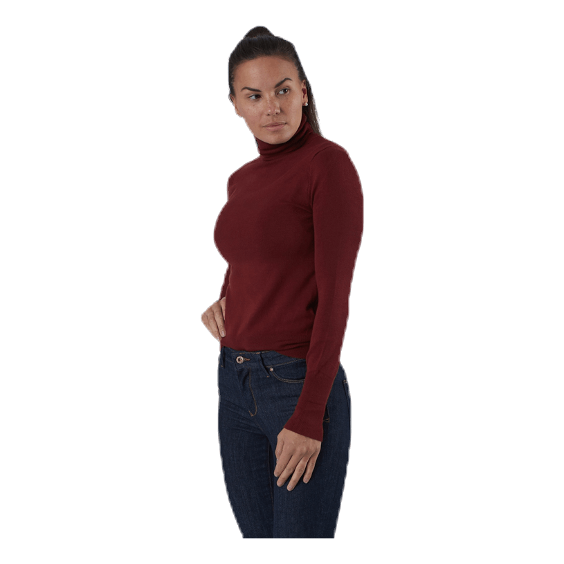 ONLY Venice L/S Rollneck Pullover Knt Red 6 ONLY Venice L/S Rollneck Pullover Knt Red - Image 4
